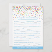 Berichten voor ouders die Confetti Baby shower moe Kaart (Voorkant)