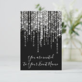 Berichten Vrijgezellenfeest plakband zwart wit Kaart (Staand voorkant)