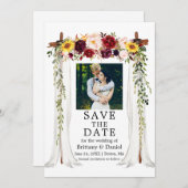 Berichten Waterverf gemengde finale foto Save The Date (Voorkant / Achterkant)