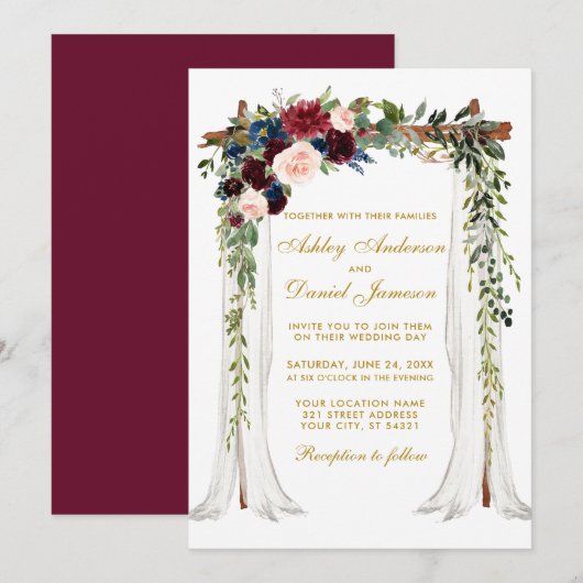 Berichten Waterverf goudbruin Kaart (Voorkant / Achterkant)