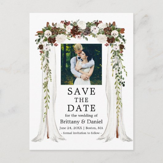 Berichten Waterverf groen bos Aankondigingskaart (Voorkant)