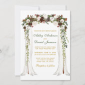 Berichten Waterverf Groen bos Floral Gold Kaart (Voorkant)