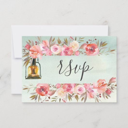 Berichten Website Antwoord Koral Floral Waterverf (Voorkant)