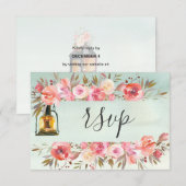 Berichten Website Antwoord Koral Floral Waterverf (Voorkant / Achterkant)