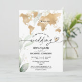 Berichten Wereldkaart gouden finale Kaart (Staand voorkant)