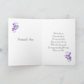 Berichtenjurk florale vlinder paars Bridesmaid (Binnen)