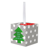 Berichtenkerstcadeornaamgeving voor keepomwille ornament (Achter hoekig)