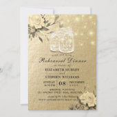 Berichtenrepetitie Inwendige Floral Mason Jar Ligh Kaart (Voorkant)