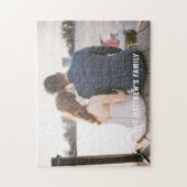 Berichtfoto gepersonaliseerd jigzaagpuzzel legpuzzel (Verticaal)
