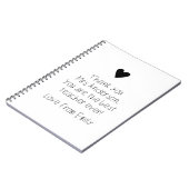 Berichtgevingshandschrift van uw kind notitieboek (Linkerzijde)