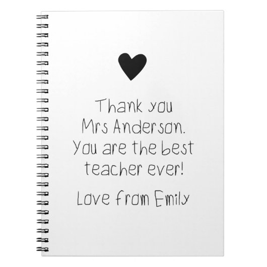 Berichtgevingshandschrift van uw kind notitieboek (Voorkant)