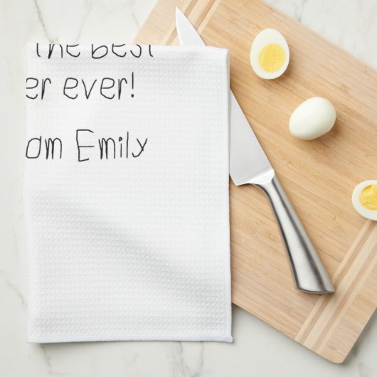 Berichtgevingshandschrift van uw kind theedoek (Quarter Fold)