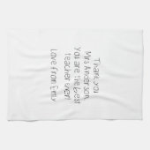 Berichtgevingshandschrift van uw kind theedoek (Horizontaal)