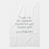 Berichtgevingshandschrift van uw kind theedoek (Verticaal)