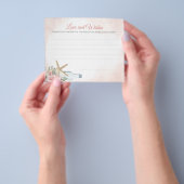 Berichtpapier voor fles flyer (Hand)