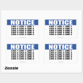 Berichtteken (max 5 regels) rechthoekige sticker (Vel)