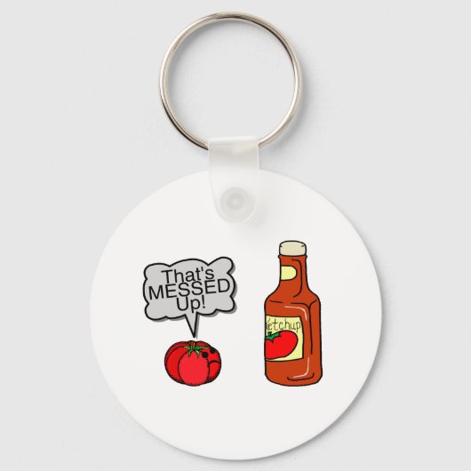Beried-up Ketchup Sleutelhanger (Voorkant)