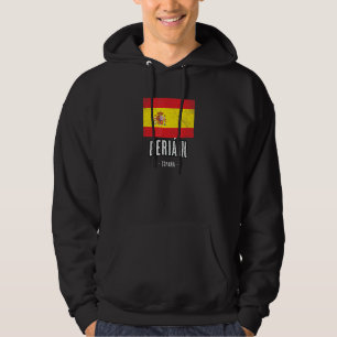 Beriin Spain Es Flag City Bandera Ropa Hoodie