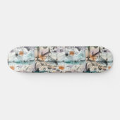 Berijd de abstracte golven van de verbeelding! persoonlijk skateboard (Horizontaal)