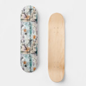 Berijd de abstracte golven van de verbeelding! persoonlijk skateboard (Voorkant)