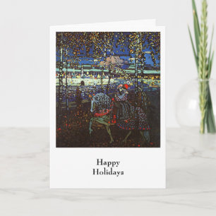 Berijdend Paar, Wassily Kandinsky 1907 Feestdagen Kaart