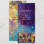 BERIJDERS IN DE NACHT ,helder trillend blauwe glin Kaart (Voorkant / Achterkant)