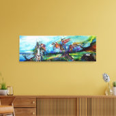 BERIJDERS IN DE STORM CANVAS AFDRUK (Insitu (Woonkamer))
