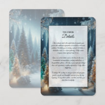 Berijpte dennen in winterglans bruiloft