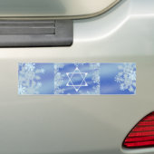 Berijpte Ster Bumpersticker (Op auto)