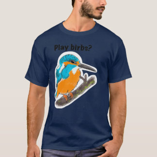 Beriken met Wingspan-bordspel schattige koningsbla T-shirt