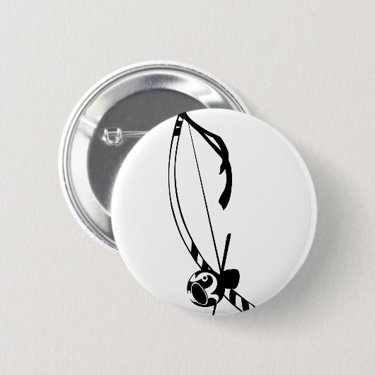 Berimbau-Button Ronde Button 5,7 Cm (Voorkant /achterkant)