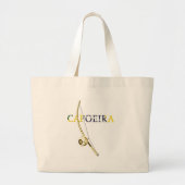 Berimbau Capoeira Grote Tote Bag (Voorkant)