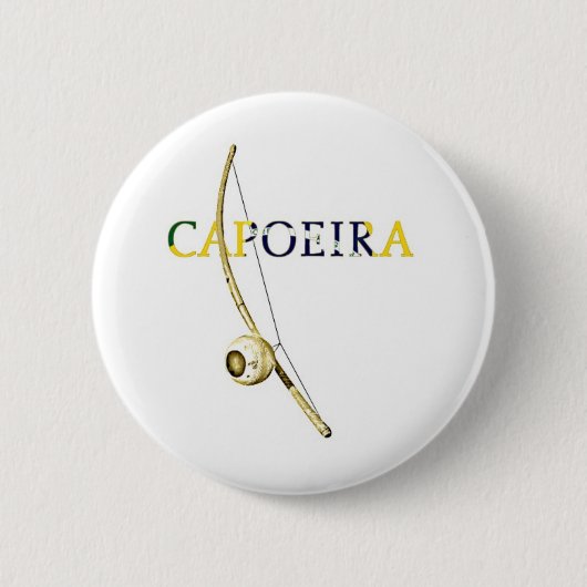 Berimbau Capoeira Ronde Button 5,7 Cm (Voorkant)