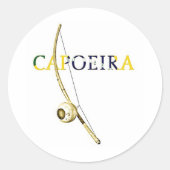 Berimbau Capoeira Ronde Sticker (Voorkant)