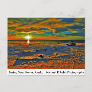 Bering Zee Coast. Nome, Alaska Briefkaart