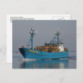 Bering Zee, Crab Boat in de Nederlandse haven, AK Briefkaart (Voorkant / Achterkant)