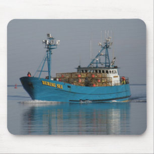 Bering Zee, Crab Boat in de Nederlandse haven, AK Muismat