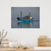 Bering Zee, Crab Boat in de Nederlandse haven, AK Poster (Keuken)