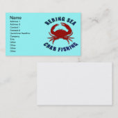 Bering Zee Crab Gevist Visitekaartje (Voorkant / Achterkant)