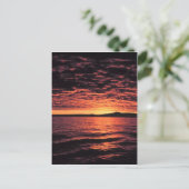Bering Zee Sunset Briefkaart (Staand voorkant)
