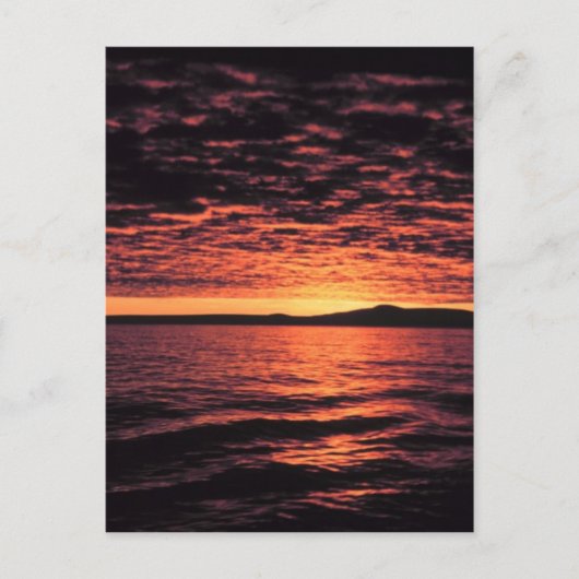 Bering Zee Sunset Briefkaart (Voorkant)