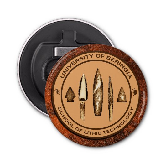Beringia School of Lithic Technology Button Flesopener (Voorkant)