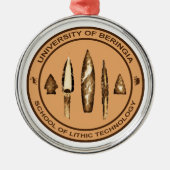 Beringia School of Lithic Technology Metalen Ornament (Voorkant)