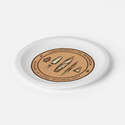 Beringia School of Lithic Technology Papieren Bordje (Gekanteld)