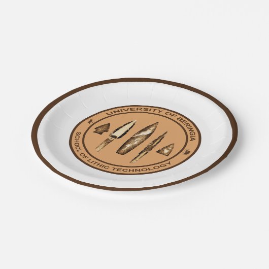 Beringia School of Lithic Technology Papieren Bordje (Gekanteld)