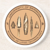 Beringia School voor Lithische Technologie Zandsteen Onderzetter (Voorkant)