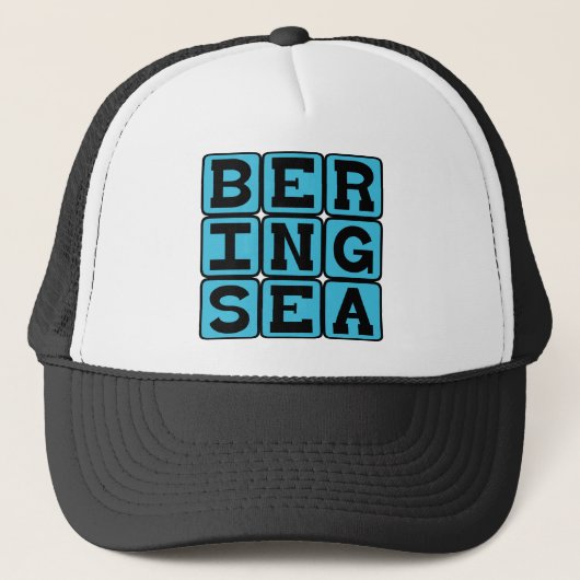 Beringzee, Zee in de Grote Oceaan Trucker Pet (Voorkant)
