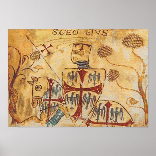 Berittener Kreuzritter Poster (Voorkant)