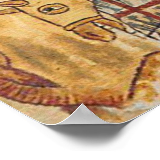 Berittener Kreuzritter Poster (Hoek)