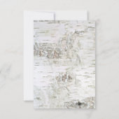 Berk Bark Hart Bruiloft RSVP Kaarten (Achterkant)